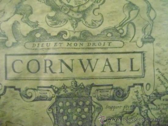 Mapas contempor&aacute;neos: Mapa Cornwall Cornualles 1650 - Foto 1