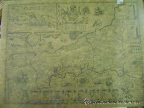 Mapas contempor&aacute;neos: Mapa Cornwall Cornualles 1650 - Foto 2