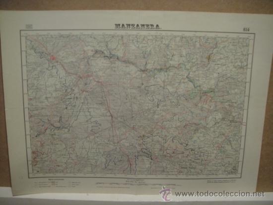 Mapas contempor&aacute;neos: mapa militar de manzanera - Foto 1
