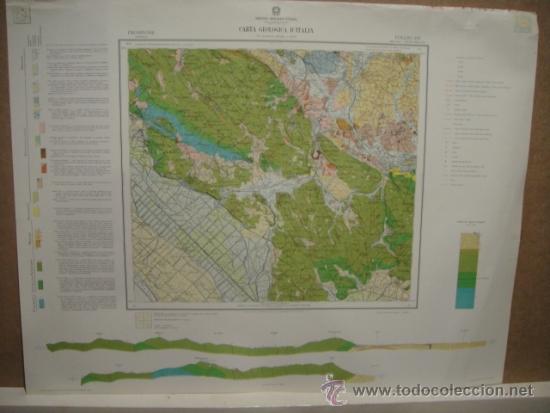 Contemporary maps: carta geologica de italia
