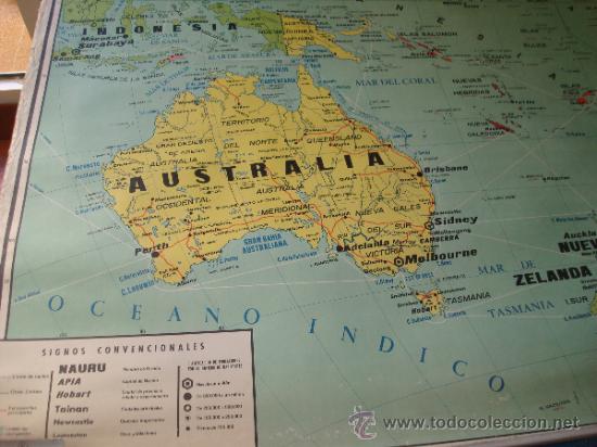 Mapas contempor&aacute;neos: mapa politico de oceania 1971 - Foto 2