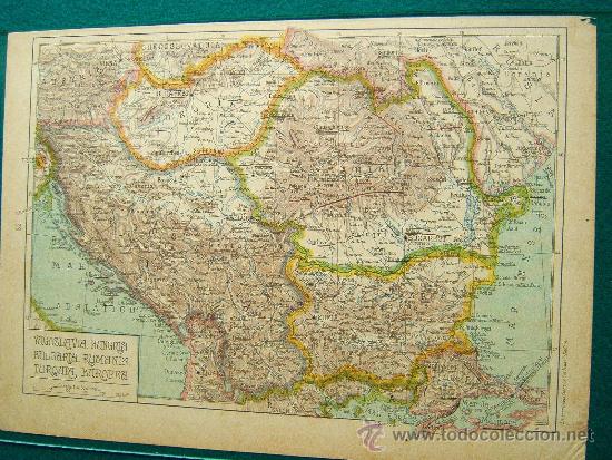 Mapas contempor&aacute;neos: YUGOSLAVIA-HUNGRIA-BULGARIA-RUMANIA-TURQUIA EUROPEA-MAPA-SALVADOR SALINAS BELLVER-1947-N&ordm; 32.
