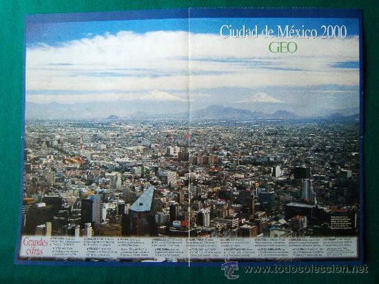 Mapas contempor&aacute;neos: CIUDAD DE MEXICO 2000 - SIETE SIGLOS DE HISTORIA A TRAVES DE SUS PLANOS - 39X53 CM. - A&Ntilde;O 2000.