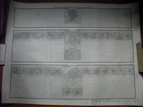 Zeitgen&ouml;ssische Karten: 1850 MAPA COELLO UNICO 4&ordf; HOJA  SUPLEMENTO DE LEON Y ESTREMADURA (SIC) CARTULINA SIN PLEGAR