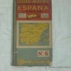 Mapas contemporáneos: GUIAS-MAPAS DE ESPAÑA Y PORTUGAL 1940 Nº 6. Lote 36631136