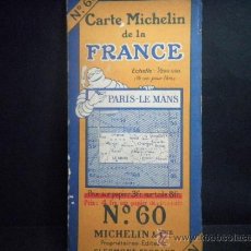 Mapas contemporáneos: MAPA MICHELIN FRANCIA - FRANCE Nº 60 PARIS-LE MANS