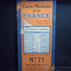 Mapas contemporáneos: MAPA MICHELIN FRANCIA - FRANCE Nº 71 BOURDEAUX - LA ROCHELLE
