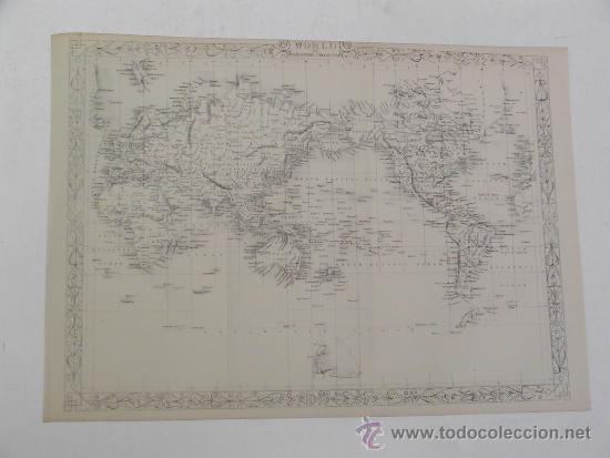Mapas contempor&aacute;neos: WORLD ON MERCATOR&rsquo;S PROJECTION - Foto 1