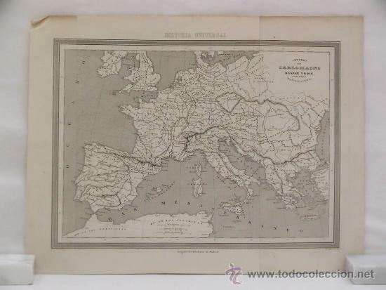 Mapas contempor&aacute;neos: Mapa del Imperio de Carlomagno - Foto 1