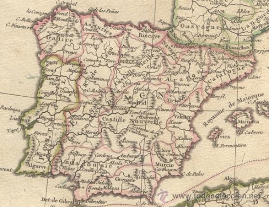 Mapas contempor&aacute;neos: MAPA DE EUROPA &ndash; A&Ntilde;O 1751 - Foto 3