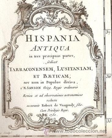 Mapas contempor&aacute;neos: MAPA DE ESPA&Ntilde;A &ndash; A&Ntilde;O 1750 - Foto 2