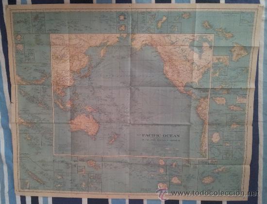 Mapas contempor&aacute;neos: MAPA DEL OC&Eacute;ANO PAC&Iacute;FICO 1936 - Foto 1