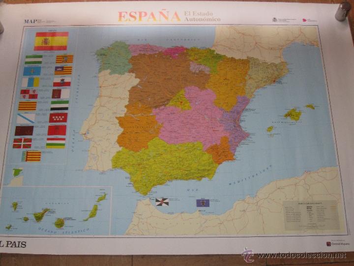 poster mapa españa Poster Mapa Espana Estado De Autonomias Buy Contemporary Maps At Todocoleccion 39437261 poster mapa españa