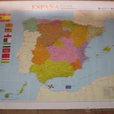 Mapas contemporáneos: POSTER MAPA ESPAÑA ESTADO DE AUTONOMÍAS