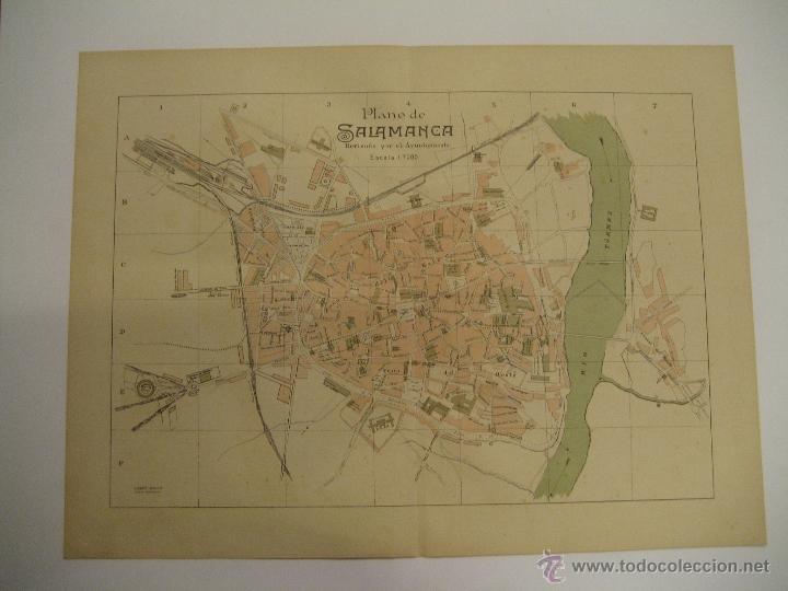 Mapas contempor&acirc;neos: ANTIGUO PLANO DE SALAMANCA - SERIE PROVINCIAS DE ESPA&Ntilde;A - ALBERTO MART&Iacute;N EDITOR - BARCELONA 1920