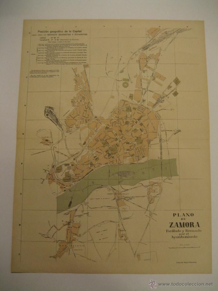 Mapas contempor&aacute;neos: ANTIGUO PLANO DE ZAMORA - SERIE PROVINCIAS DE ESPA&Ntilde;A - ALBERTO MART&Iacute;N EDITOR - BARCELONA 1920