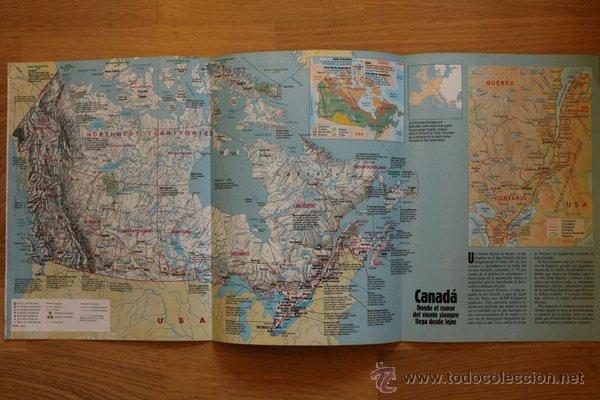Mapas contempor&aacute;neos: Mapa de Canad&aacute;. Revista Geo. - Foto 1