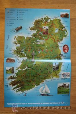 Mapas contempor&aacute;neos: Mapa de Irlanda. Revista Geo. - Foto 1