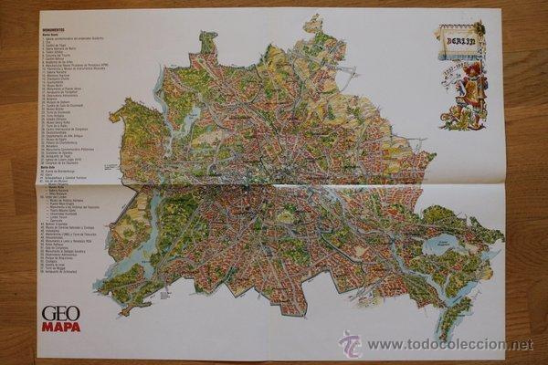 Mapas contempor&aacute;neos: Mapa de Berl&iacute;n. Revista Geo. - Foto 1