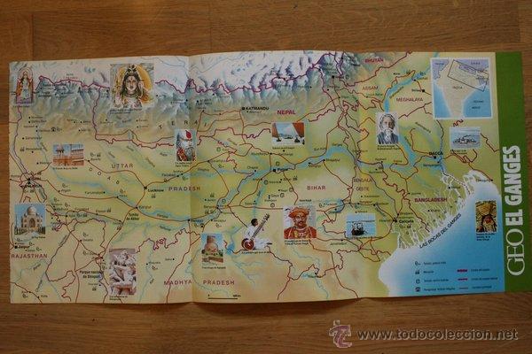 Mapas contempor&aacute;neos: Mapa de El Ganges. Revista Geo. - Foto 1