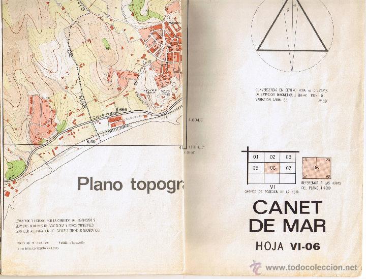 Canet De Mar Plano Topografico Del Area Metro Vendido En Venta Directa