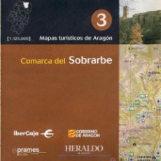 Mapas contemporáneos: COMARCA DEL SOBRARBE. MAPAS TURÍSTICOS DE ARAGÓN. Nº 3 ESCALA 1.125.000 PRAMES 2005.