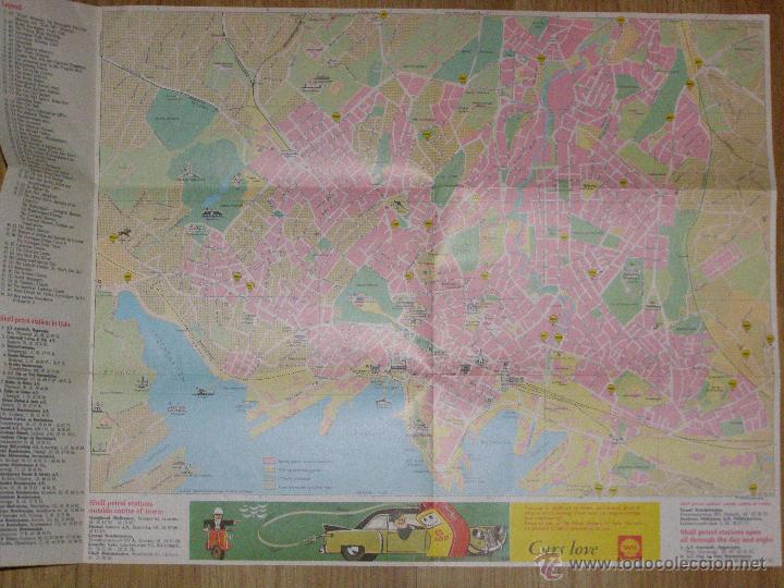 Mapas contempor&aacute;neos: Antiguo Mapa de Oslo -  1969 - Noruega - - Foto 2
