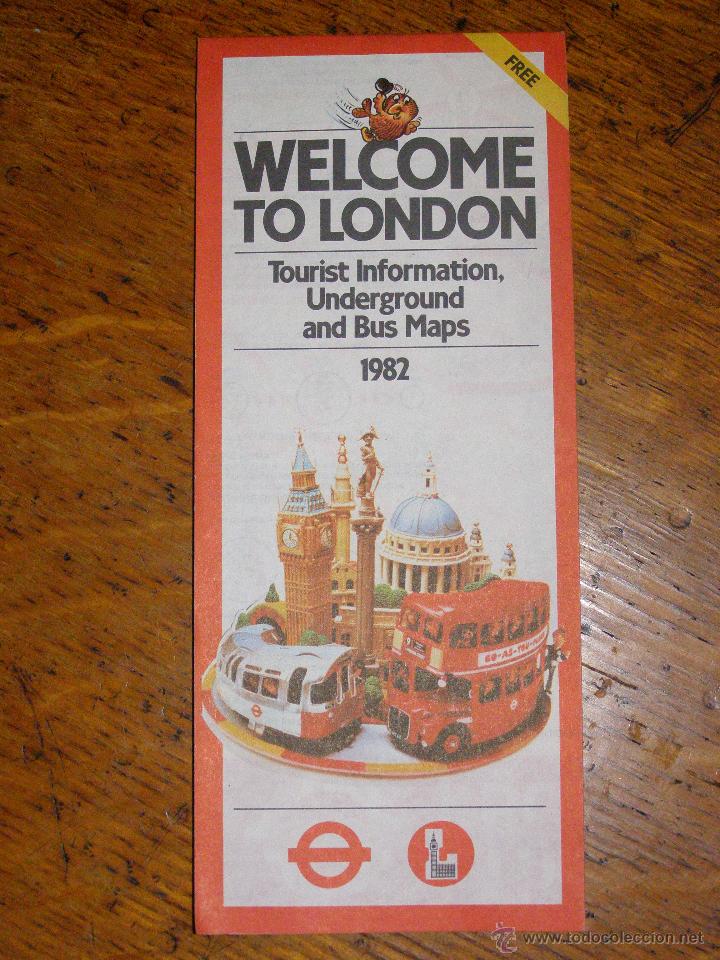 Mapas contempor&aacute;neos: Antiguo Mapa Londres - 1982 - - Foto 1