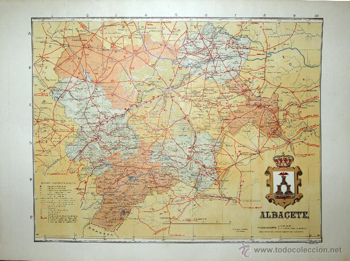 Mapas contempor&aacute;neos: Mapa de Albacete, principios s. XX - Foto 1