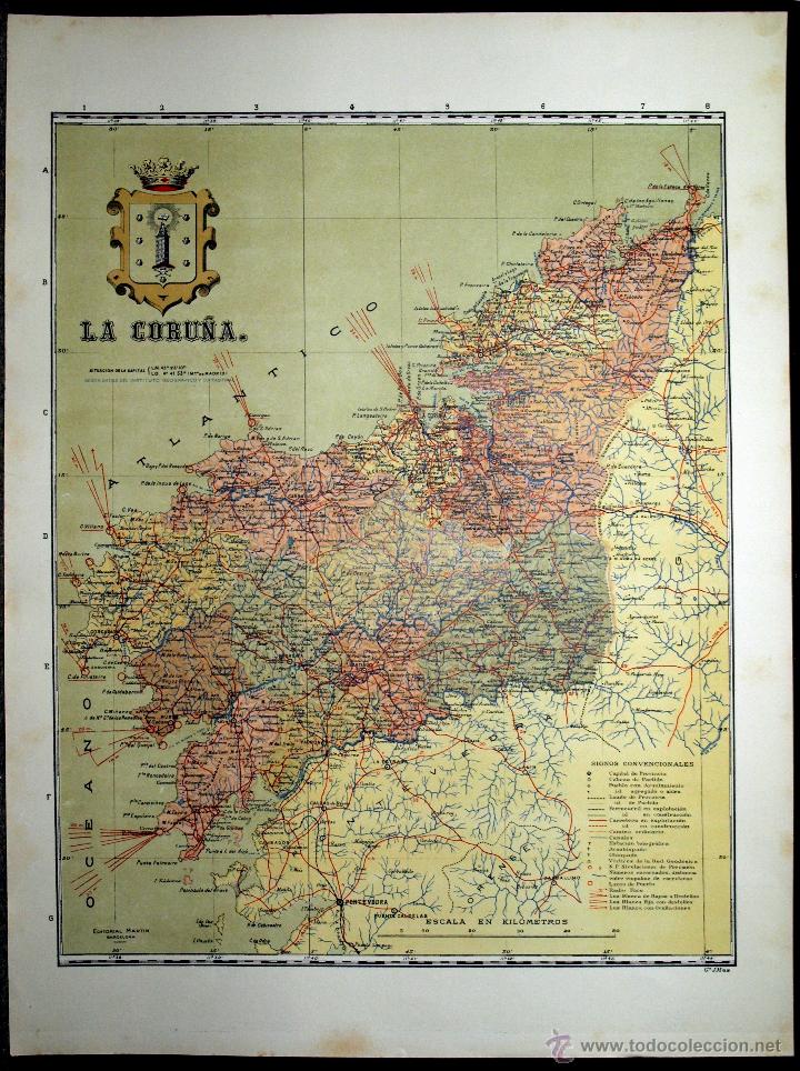 Mapas contempor&aacute;neos: Mapa de La Coru&ntilde;a,  principios s. XX - Foto 1
