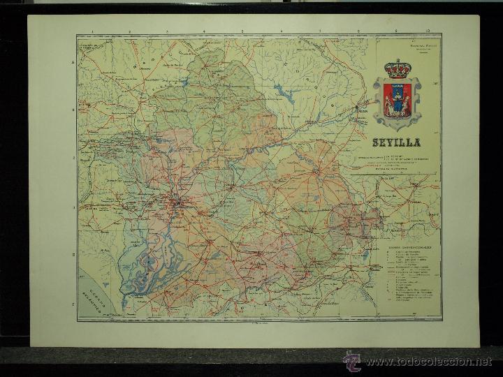 Mapas contempor&aacute;neos: Mapa de Sevilla,  principios s. XX - Foto 1