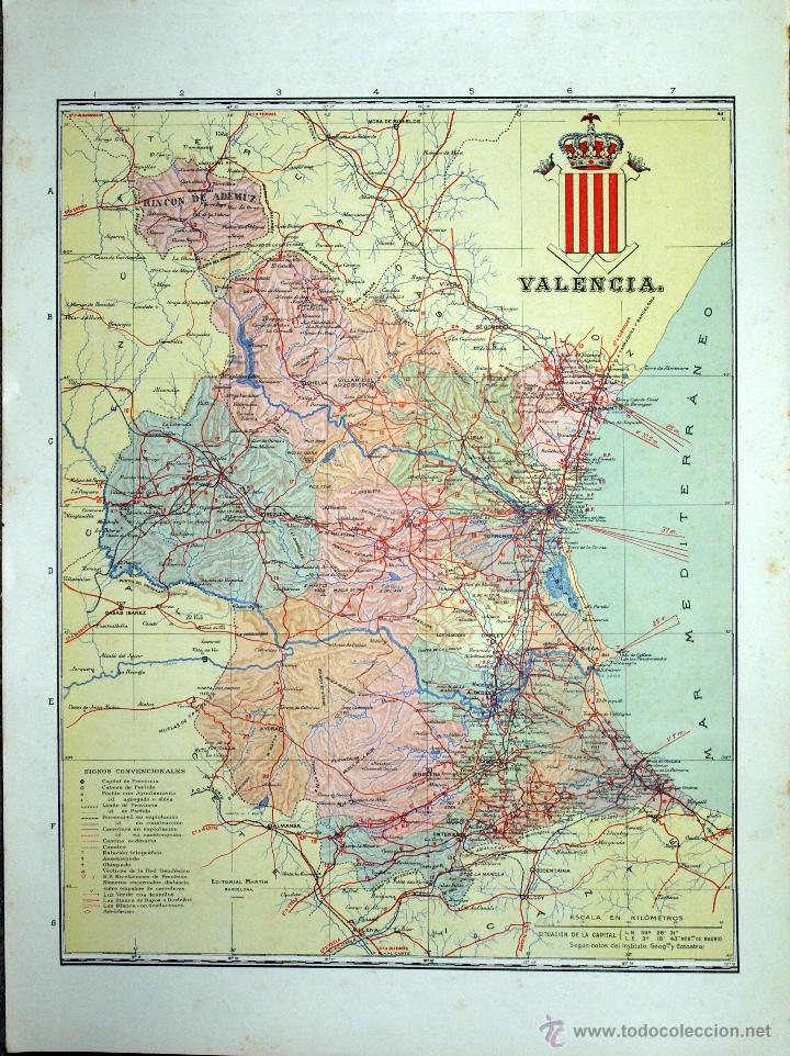 Mapas contempor&aacute;neos: Mapa de Valencia,  principios s. XX - Foto 1