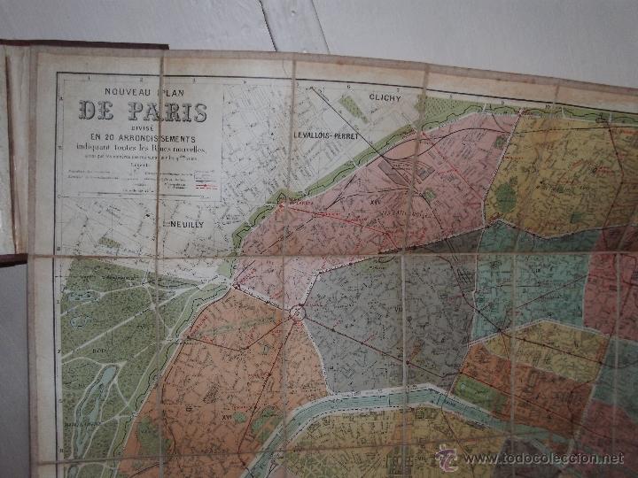 Mapas contempor&aacute;neos: PLAN METRO-OMNIBUS DE PARIS - - Foto 2