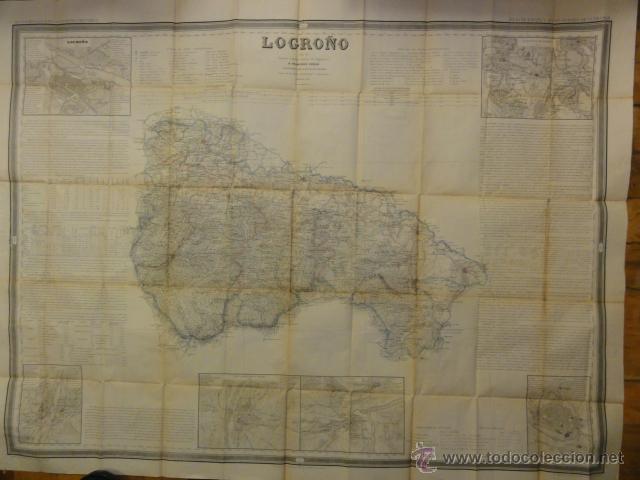 Mapas contempor&aacute;neos: Logro&ntilde;o Mapa Coello 1851 - Foto 1