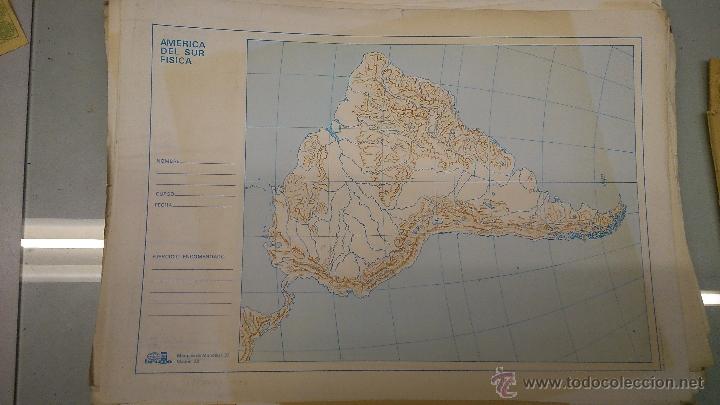 Mapas contempor&aacute;neos: mapas mudos de diferentes continentes - Foto 2