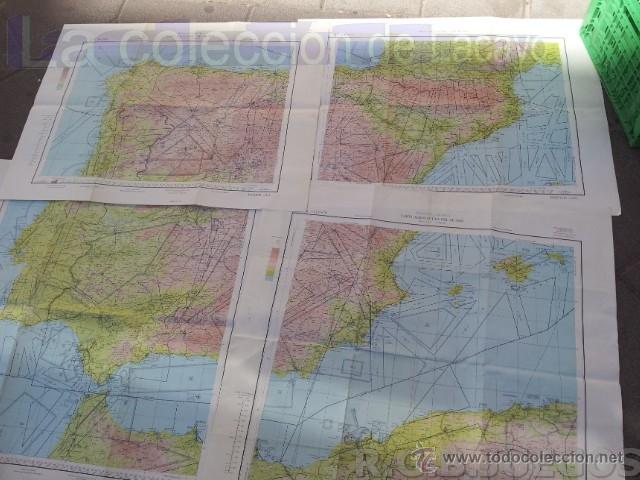 Contemporary maps: COMPLETA CARTA AERONAUTICA DEL MUNDO : PEN&Iacute;NSULA IB&Eacute;RICA. TIPO O.A.C.I. 1:1.000.000.