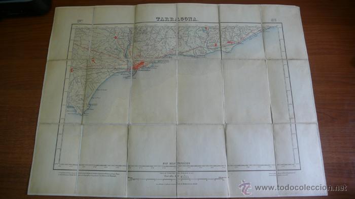 Contemporary maps: MAPA SOBRE TELA. TARRAGONA. INSTITUTO GEOGR&Aacute;FICO Y CATASTRAL. PRIMERA EDICI&Oacute;N, 1925.