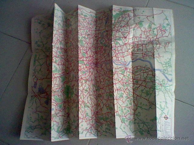 Mapas contempor&aacute;neos: mapa London buses Londres 1973 - Foto 2