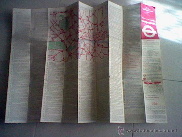 Mapas contempor&aacute;neos: mapa London buses Londres 1973 - Foto 3