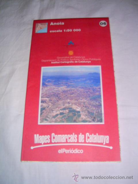 Mapas contempor&aacute;neos: MAPA DE LANOIA &middot; MAPA COMARCAL DE CATALUNYA &middot; ESCALA 1:50000 - Foto 1