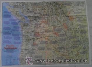 Mapas contempor&aacute;neos: Mapa suplemento Nacional Geographic &ndash;En Ingl&eacute;s- Pacific Northwest