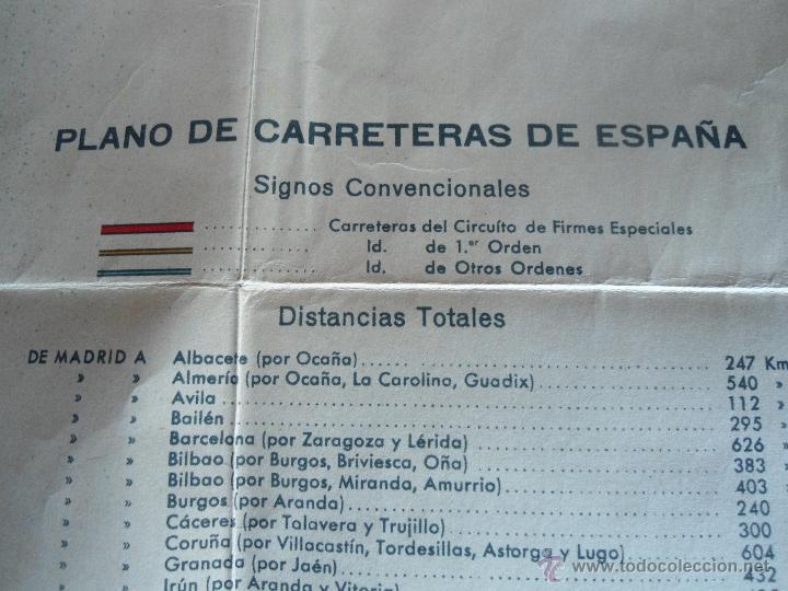 Mapas contempor&aacute;neos: ANTIGUO MAPA DE CARRETERAS DE ESPA&Ntilde;A - Foto 4