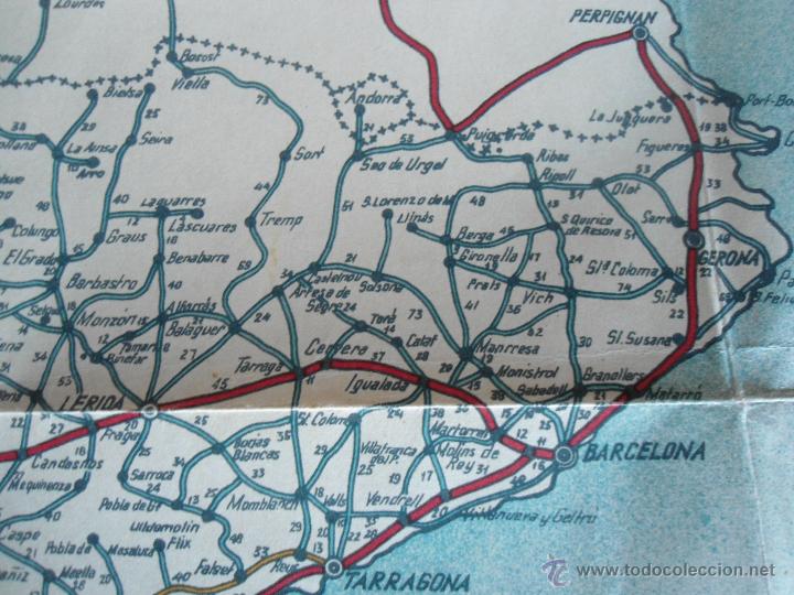 Mapas contempor&aacute;neos: ANTIGUO MAPA DE CARRETERAS DE ESPA&Ntilde;A - Foto 6