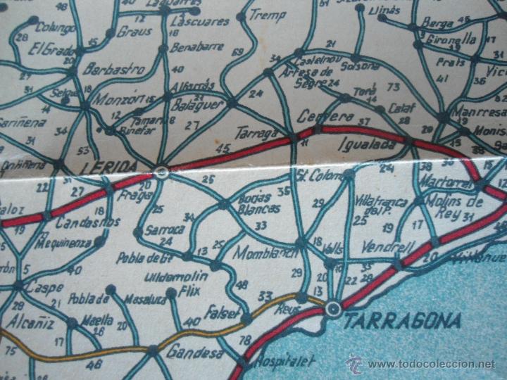 Mapas contempor&aacute;neos: ANTIGUO MAPA DE CARRETERAS DE ESPA&Ntilde;A - Foto 7
