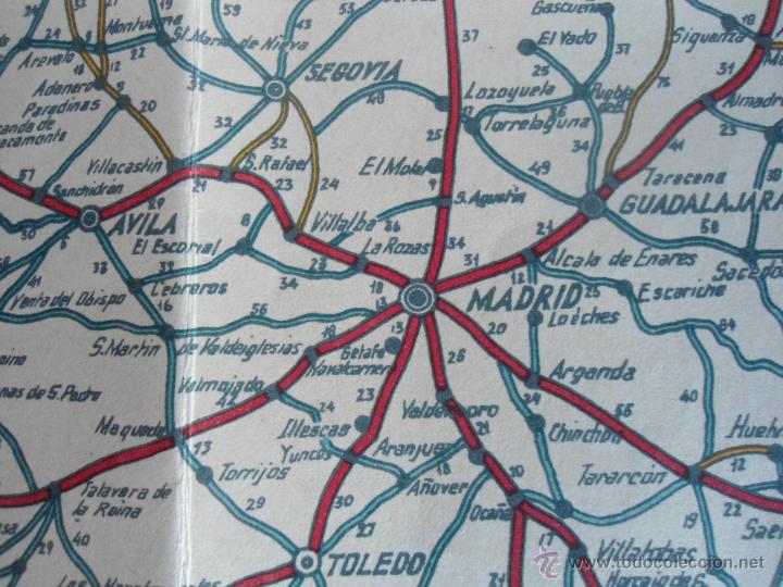 Mapas contempor&aacute;neos: ANTIGUO MAPA DE CARRETERAS DE ESPA&Ntilde;A - Foto 9