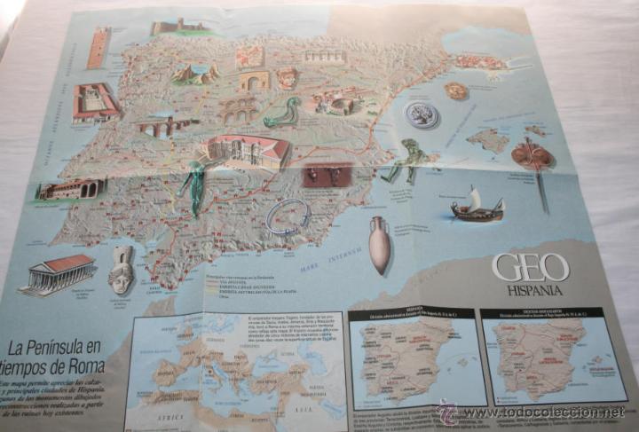 Mapas contempor&aacute;neos: MAPA GEO HISPANIA Y RECONSTRUCCION DE TARRACO - Foto 1