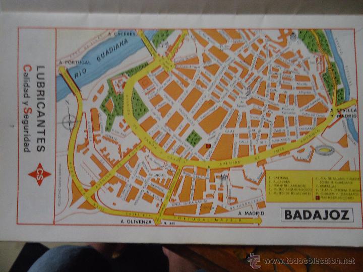 mapa callejero de badajoz 30x18 cm antiguo mapa callejero de los años 60   Buy Contemporary 