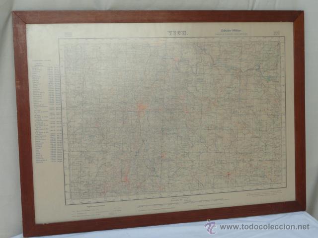 Mapas contempor&aacute;neos: MAPA DE VICH. EDICI&Oacute;N MILITAR. - Foto 1