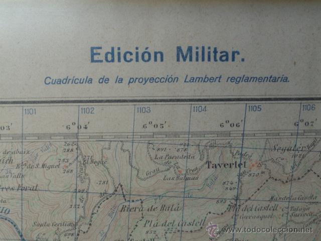 Mapas contempor&aacute;neos: MAPA DE VICH. EDICI&Oacute;N MILITAR. - Foto 3