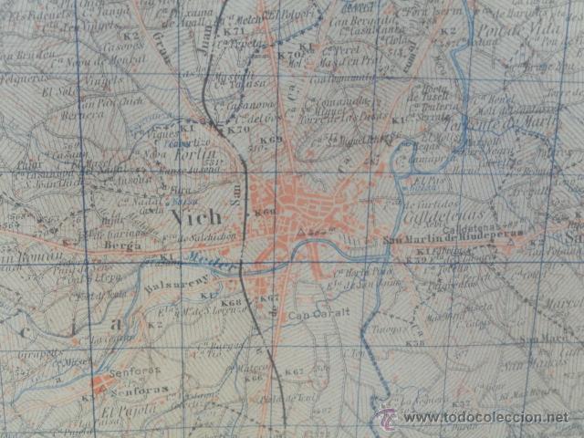 Mapas contempor&aacute;neos: MAPA DE VICH. EDICI&Oacute;N MILITAR. - Foto 7